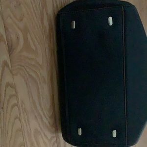 Tory Burch navy top handle bag